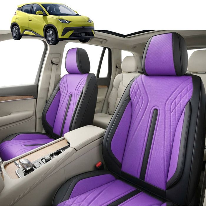 Australian Goose Front Seat Covers for BYD Atto 1 2025 - Current - PU Leather, Purple (2pc)