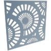 ProtectorAl 300-1200 x 300-1200mm Deep Ocean Sunburst Unframed Solid Aluminium Decorative Panel