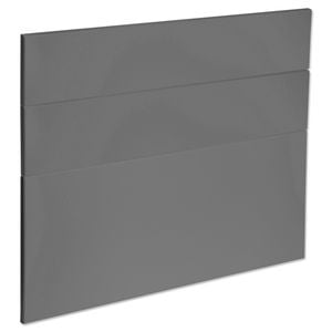 Kaboodle 900mm Smoked Grey Modern 3 Drawer Panels