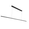 Vencha Beam 60w LED Linear Pendant Light - 2.4m Black