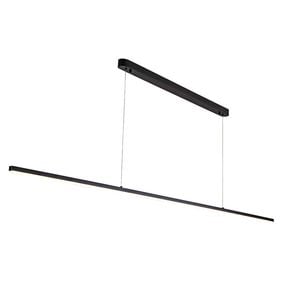 Vencha Beam 60w LED Linear Pendant Light - 2.4m Black