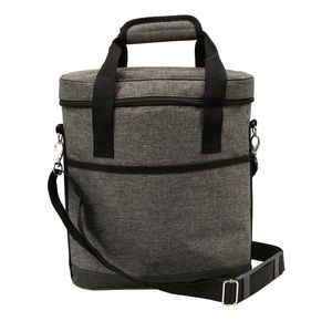 Deluxe Bottle Carrier Charcoal 10X30X35cm Karlstert
