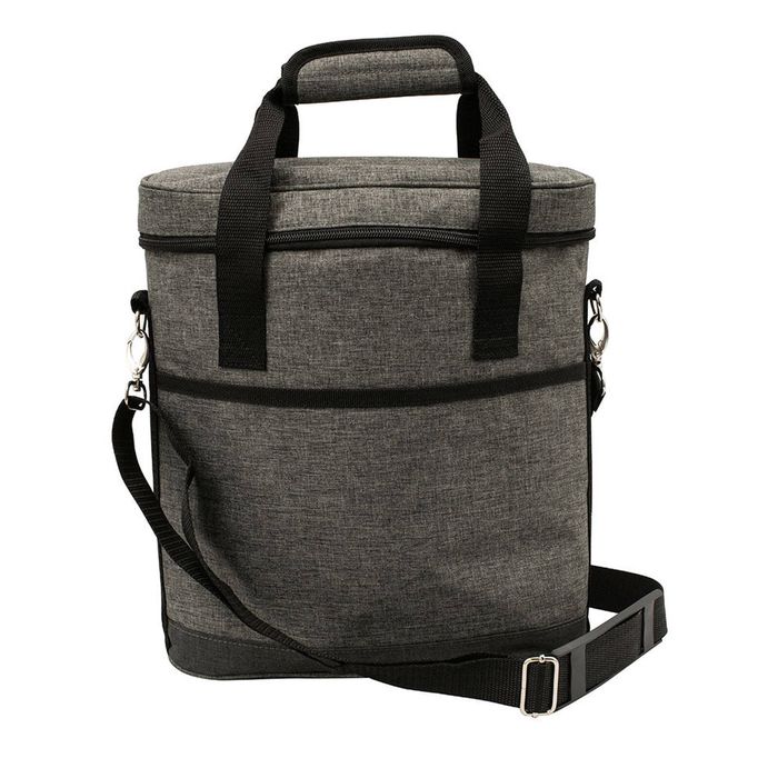 Deluxe Bottle Carrier Charcoal 10X30X35cm Karlstert