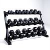 Brixx 2.5kg - 25kg Hex Dumbbell & Rack Set | 10 Pairs - 275kg Package