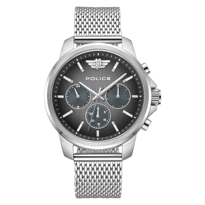 Police Mensor Grey Dial Stainless Steel Men's Watch (pewjk0006304)