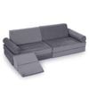 Costway 10pc Kid Sofa Bed Modular Play Couch Climb Crawl Foam Playset Grey