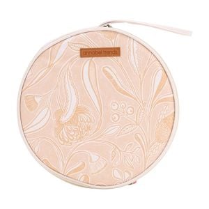 8pc Annabel Trends Picnic Round Cutlery & Plate Set Trailing Natives Tan