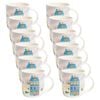 12PK Porto Night Before Christmas New Bone China Drinking Mug 330ml Village