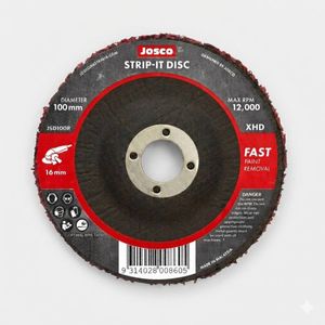 Josco 100 x 16mm Red Strip it Disc