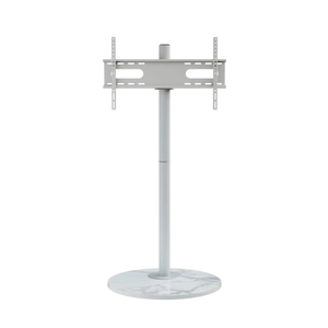 P&P White 40-75 Inch Swivel TV Floor Stand with Sintered Stone Base and Height Adjust