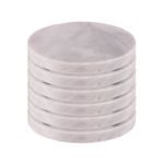Argon Tableware Marble Round Coasters - 10cm - Pack of 6