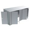 Build-a-Shed 1.2 x 4.5 x 2.0m Zinc Skillion Double Hinged Side Door Shed