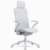 Desky Pro Ergonomic Mesh Chair - Soft White / Headrest
