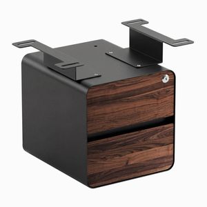 Desky Minimal Under Desk Cabinet Black Frame
