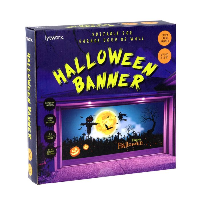 Lytworx 460 x 185cm Halloween Banner
