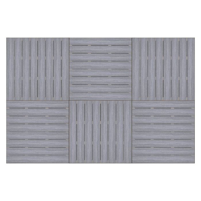 Good Times Decking 130-220mm (High) x 2288 x 3432mm Alpine Ash Ekodeck 6 Module Kit