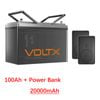 Voltx 12v 100ah Lithium Battery Camping & Off-grid 4000 Cycles 12kg Lightweight