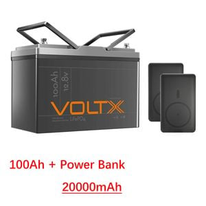 Voltx 12v 100ah Lithium Battery Camping & Off-grid 4000 Cycles 12kg Lightweight