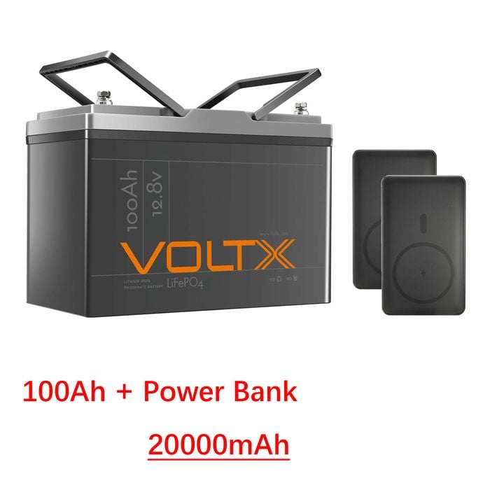 Voltx 12v 100ah Lithium Battery Camping & Off-grid 4000 Cycles 12kg Lightweight