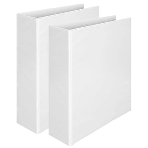 2x Marbig Clearview A4 Lever Arch File Folder Organiser Document/paper White
