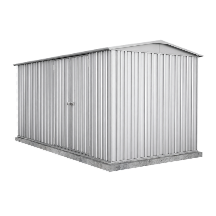 Absco Sheds 4.48 x 2.26 x 2.30m Zincalume Double Door Highlander Garden Shed