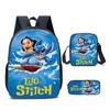 Catzon Cartoon Backpack Set With Shoulder Bag & Pencil Bag Adjustable-e