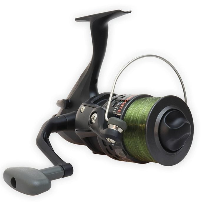 Okuma Carbonite XP155 Baitfeeder Spinning Fishing Reel with Spare Graphite Spool