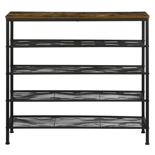 Levede 5 Tier Shoe Rack Console Table Storage Organisers Industrial Steel 100cm Bunnings Australia