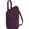 Travelon Runways Anti-Theft Slim Asymmetric Crossbody Bag in Plum