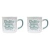 2PK Splosh Christmas It's A Feeling Ceramic Mug 12cm Green/White