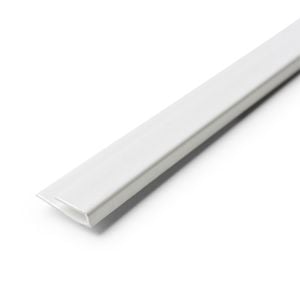 Wall Art Joiners 2400mm Linear Wet Area Panel Cap - Snow White