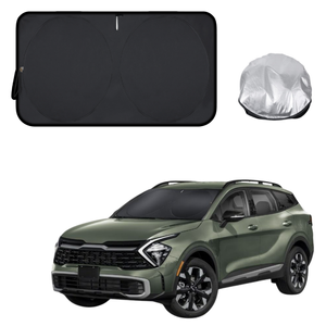 Front Windscreen Sun Shade for Kia Sportage 2021 - Current (NQ5) - Standard 150 x 85 cm - Black
