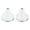 Shaw & Mason White Brass Wall Flange - 2 Pack