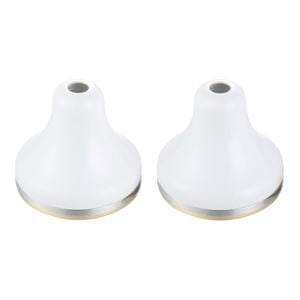 Shaw & Mason White Brass Wall Flange - 2 Pack