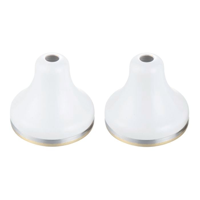 Shaw & Mason White Brass Wall Flange - 2 Pack