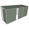 Build-a-Shed 1.5 x 4.5 x 2m Sliding Door Tunnel Shed with Sliding Side Door - Green
