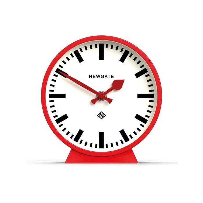 Newgate Railway Mantel Clock Fire Engine Red