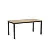 Olg Axis Table 4 Leg Black Frame New Oak Ravine Top L1500mm X W750mm