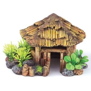 Kazoo Bali Hut W/Plants (18868)