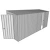 Build-A-Shed 1.2 x 4.5 x 2.0m Skillion Single Sliding Side Door Shed - Zinc