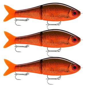 3x Rapala Super Shadow Rap Glide 11cm Jointed Swimbait Lures - Lava Roach