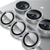 For Samsung Galaxy Z Fold 7 Metal Camera Lens Glass Individual Eagle Protector Cover - Silver