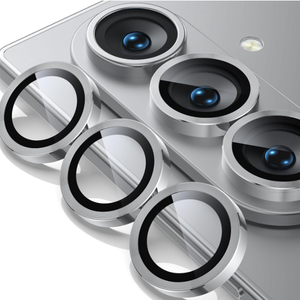 For Samsung Galaxy Z Fold 7 Metal Camera Lens Glass Individual Eagle Protector Cover - Silver