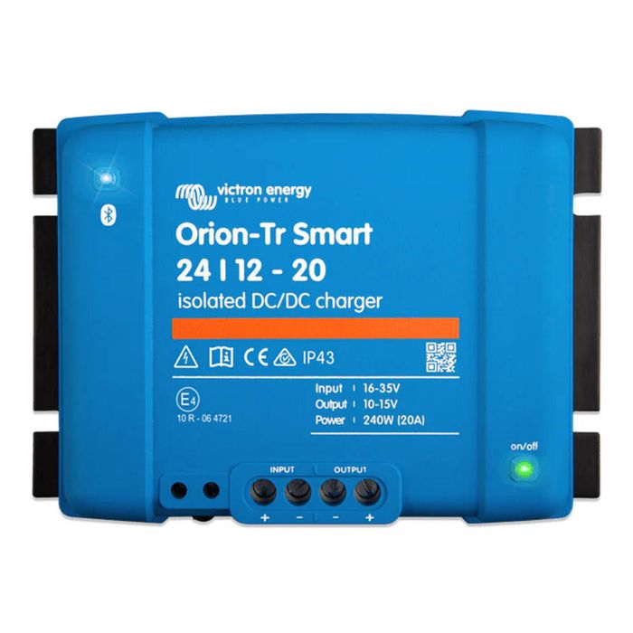 Victron 24V to 12V Orion-Tr Smart 24/12-20A Isolated DC-DC Charger