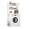 CARLA HOME 3-Tier Over Washing Machine Storage Rack Laundry Shelf Organizer for Bathroom or Toilet (White)