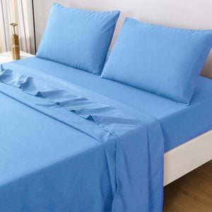 LINENOVA Microfiber Soft 1200TC Sheet Set - Aqua Double