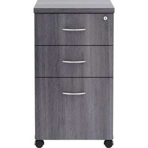 Lorell Essentials Series 3 Mobile Filing Cabinet W/ Drawer 72x41x56cm Charcoal