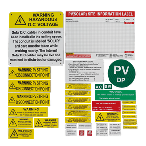 Powerbay 39 Piece Solar Label Kit