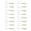 2x 8PK 2.5In Rapala Crush City Soft Plastic Curly Tail Lures - Pearl White