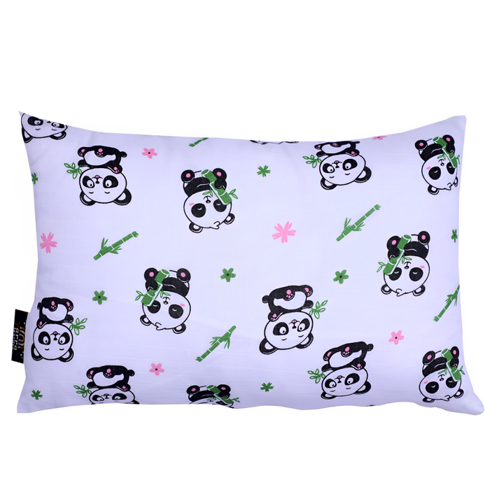 Yarra Textiles Toddler/Kids Pillow with Pillowcase ( Panda design ) -  46 cm x 30 cm x 10cm